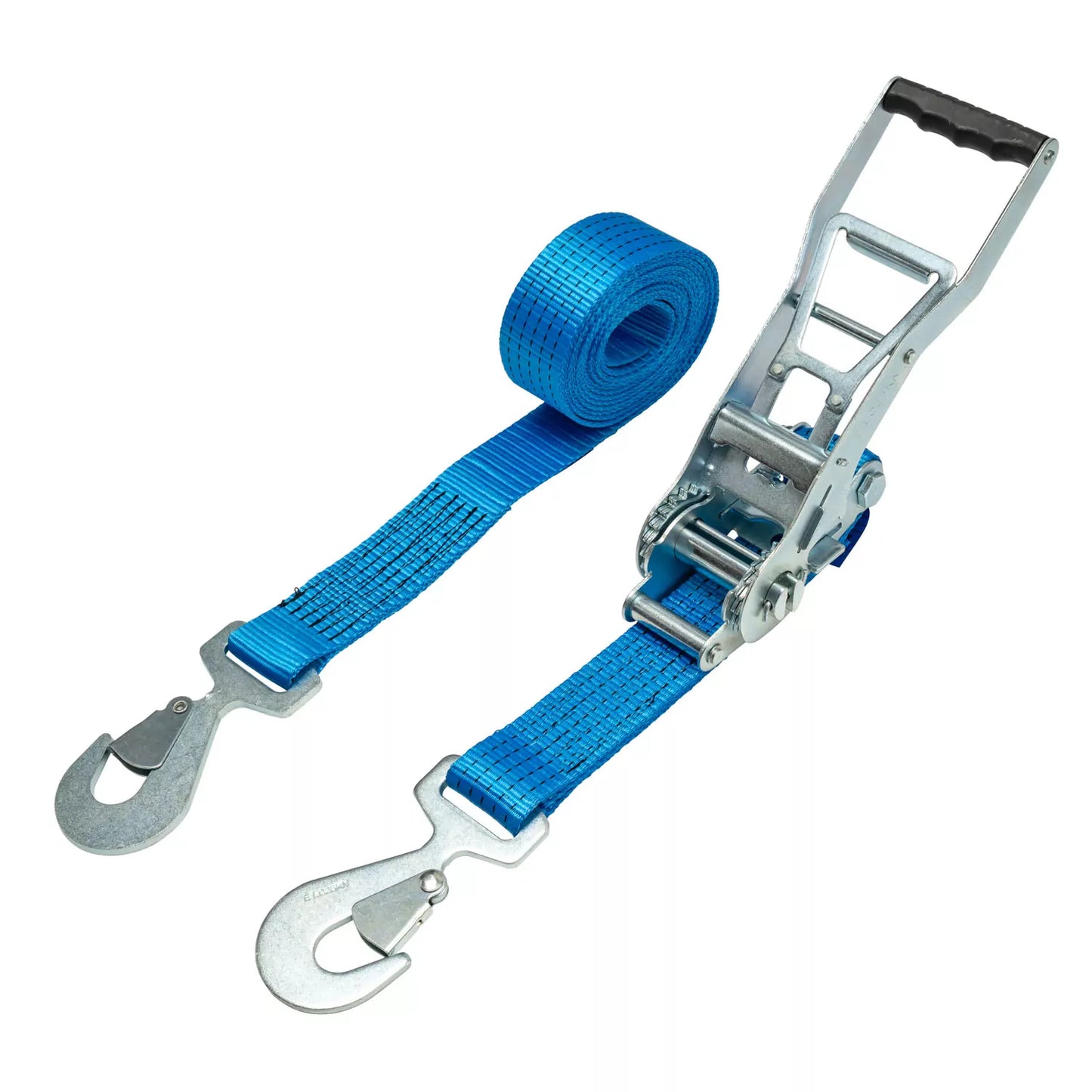 50mm Ergonomic Ratchet Strap 5000kg with Flat Snap Hook