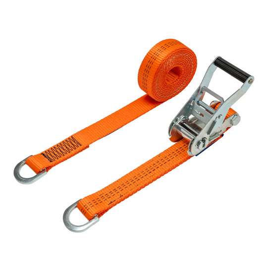 35mm 3000kg Ratchet Strap with Delta Rings (D Rings)