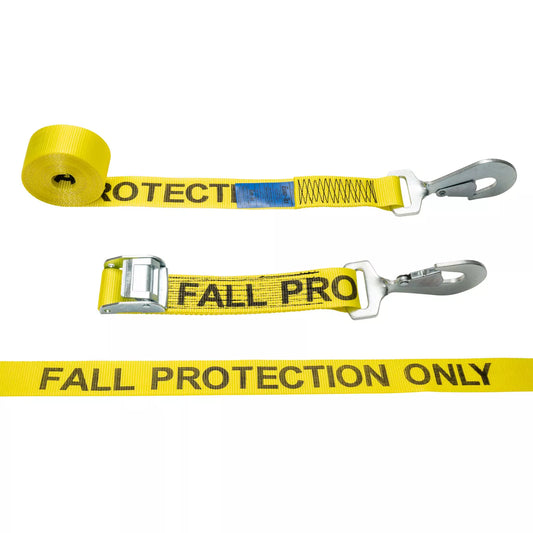 Fall Protection Strap with Cam Buckle and Twisted Snap Hook