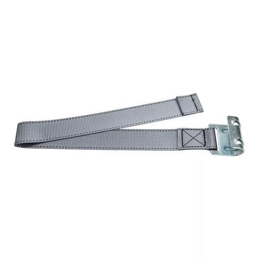 Bottom Strap with Ribbed Hook (Stainless Steel) Grey